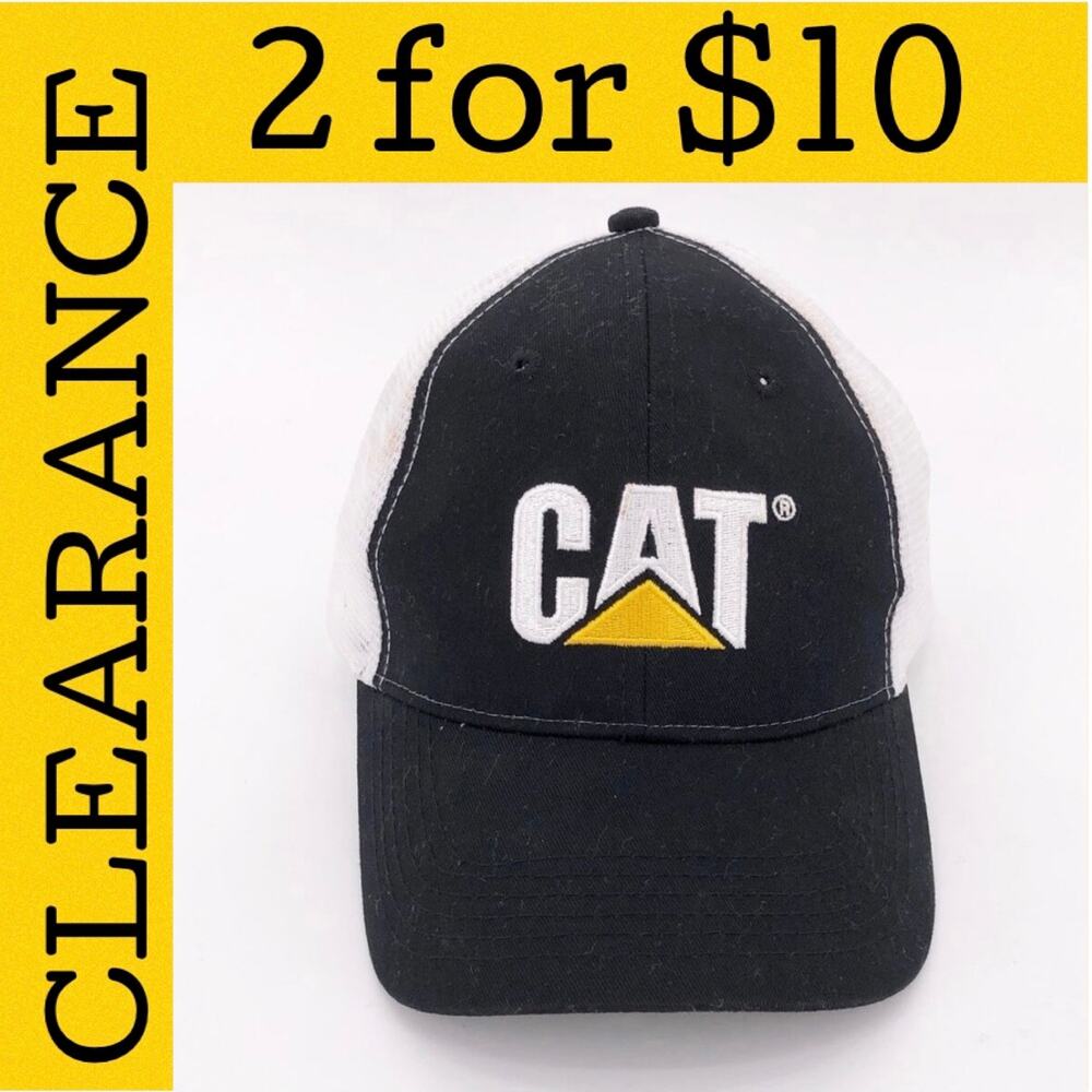 🟡 CAT Caterpillar tractor hat